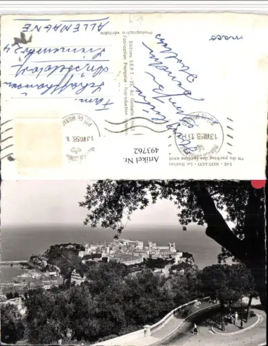 493762,Monaco Le Rocher vu du parking des jardins exotiques Totale