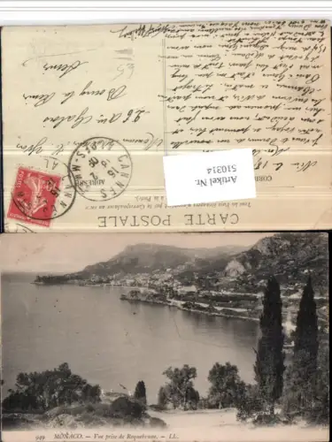 510314,Monaco Vue prise de Roquebrune Teilansicht