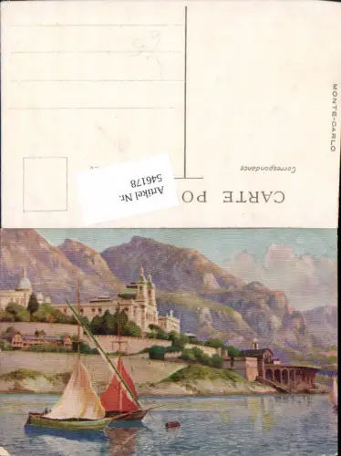 546178,Künstler AK Monte Carlo Monaco