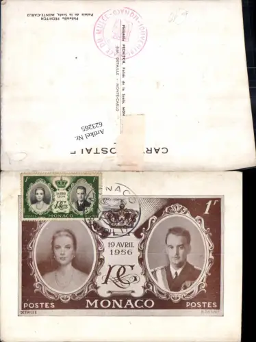 623265,Monaco Monte Carlo Philatelie Pechitch 1956 B. Minne