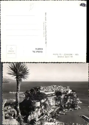 656874,La Cote d Azur Monaco Le Rocher