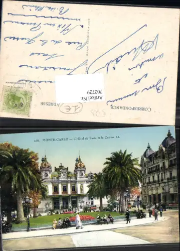702729 Monte Carlo Monaco Casino L`Hotel de Paris et le Casino pub LL 266