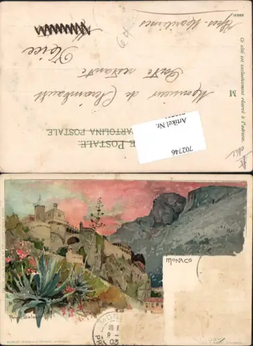 Künstler Lithographie Manuel Wielandt Monte Carlo Monaco pub Velten 465