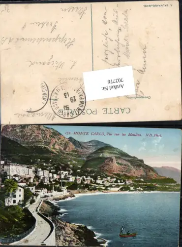 702776 Monte Carlo Monaco Le Rocher et le Port pub ND. Phot. 157