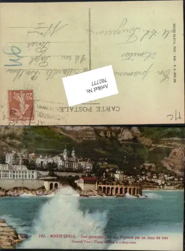 702777 Monte Carlo Monaco Pigeons Port Hafen pub Edt. Giletta 745