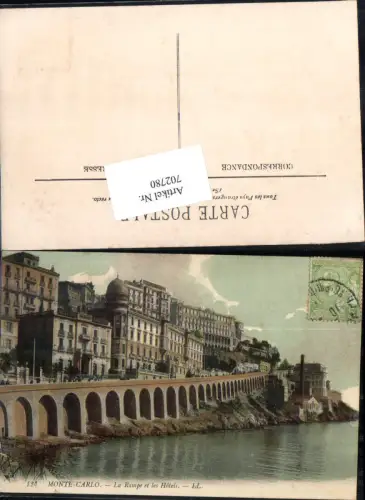 702780 Monte Carlo Monaco La Rampe et les Hotels pub Lehnert e Landrock 124