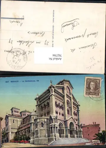 702784 Monte Carlo Monaco Le Rocher et le Port pub RM. 287 Rostan e Munier Phot