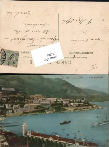 702786 Monte Carlo Monaco Le Rocher et le Port pub Edt. Picard 93