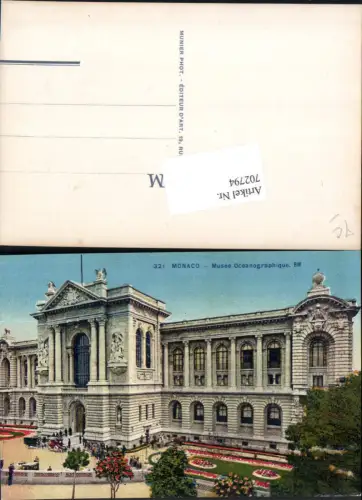 702794 Monte Carlo Monaco Musee Oceanographique pub RM. 321 Rostan e Munier
