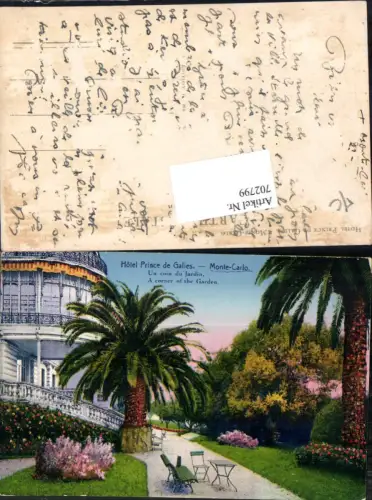 702799 Monte Carlo Monaco Hotel de Prince de Galies