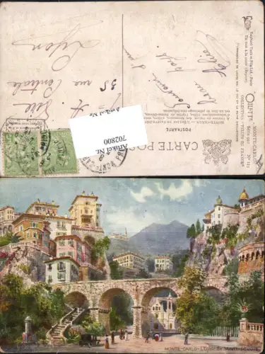 Künstler AK Henry G. Wimbush Monte Carlo Monaco Sainte Devote pub Tuck 992-115