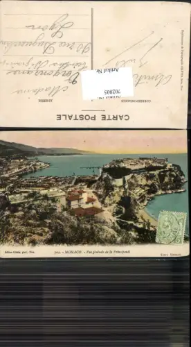 702805 Monte Carlo Monaco Rocher pub Edt. Giletta phot. 702