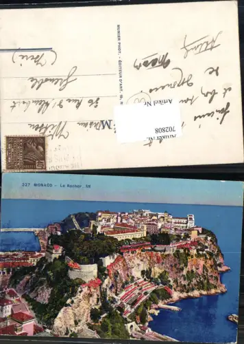 702808 Monte Carlo Monaco Le Rocher pub RM Rostan e Munier 327