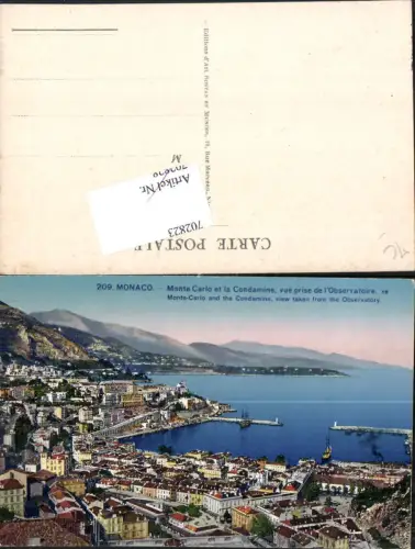 702823 Monte Carlo Monaco Condamine pub RM Rostan e Munier 209