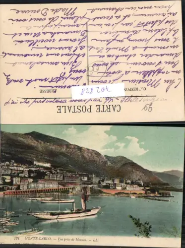 702828 Monte Carlo Monaco Schiff Hafen pub Lehnert e Landrock 121