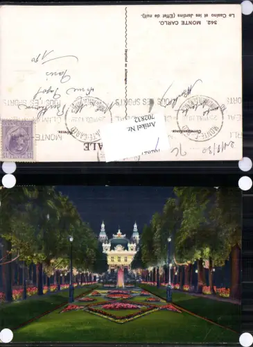 702832 Monte Carlo Monaco Allees du Casino bei Nacht Nuit