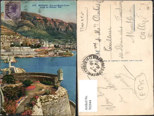 702844 Monte Carlo Monaco Rocher pub RM Rostan e Munier 275