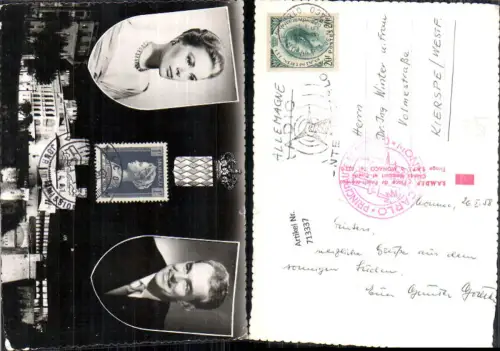 713337 Foto-AK Monte Carlo Monaco Fürstenpaar