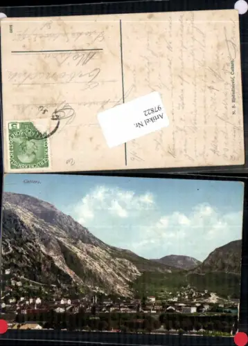 97822,Cattaro Kotor Panorama 1910