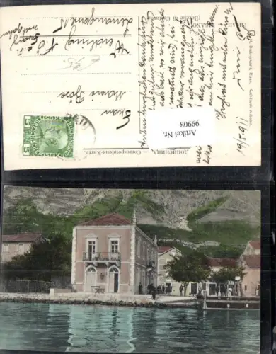 99908,Risano Risan Bocche di Cattaro Kotor Ansicht Haus Gewässer 1911