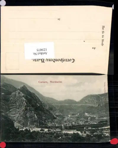 125075,Cattaro Kotor Nordseite um 1905