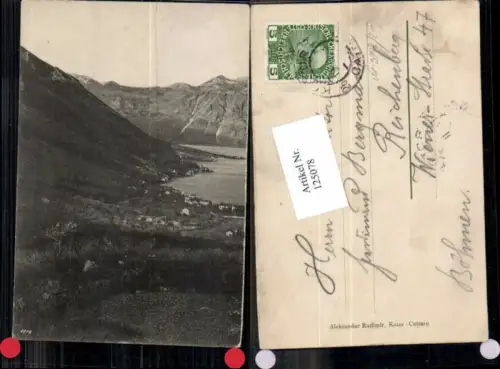 125078,Kotor Cattaro 1908 Tolle Karte