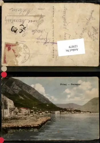 125079,Preanj Perzagno Uferpartie 1917 Kotor Cattaro
