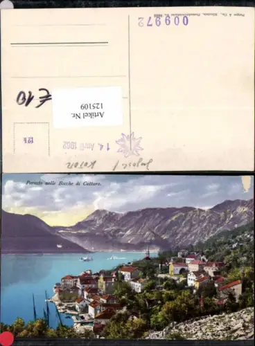 125109,Perast Perasto nelle Bocche di Cattaro Kotor Purger Co 8440
