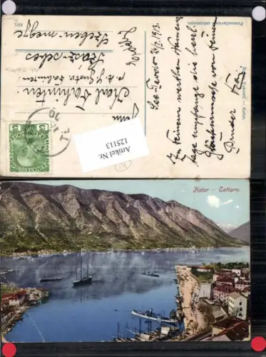 125113,Kotor Cattaro Hafen Ansicht 1910