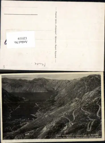 125119,Kotor Cattaro Bocka Serpentinen Lovcen