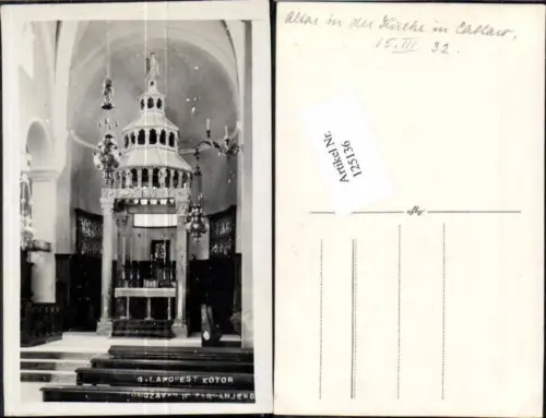 125136,Cattaro Kotor Kirche Innen