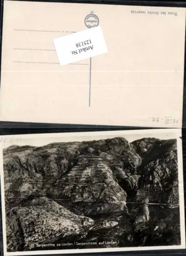 125138,Serpentinen za Lovcen Cattaro Kotor
