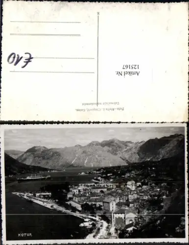125167,FotoAK Kotor Cattaro Kotorska Hafen