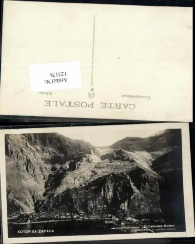 125178,Kotor Cattaro Kotorska sa Zapada