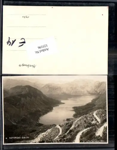 125196,Kotor Cattaro Kotorska Lovcen