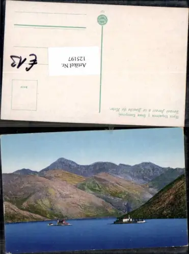 125197,Devant Perast Perasto bei Kotor Cattaro Kotorska