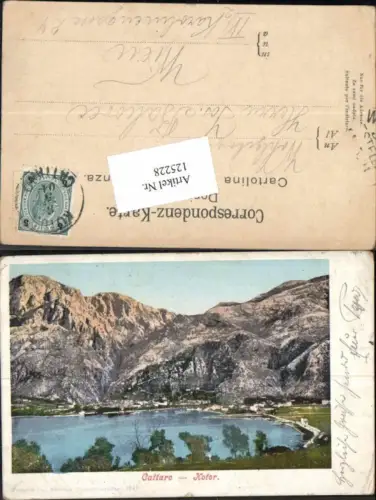 125228,Kotor Cattaro Kotorska Tolle Karte 1900 Purger Co 1247