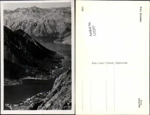 125257,Kotor Cattaro Kotorska Lovcen