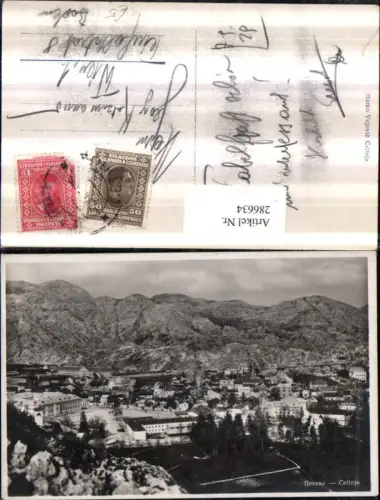 286634,Cetinje Totale Bergkulisse
