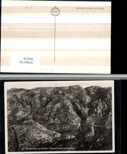 304276,Serpentine za Lovcen Straße Bergkulisse