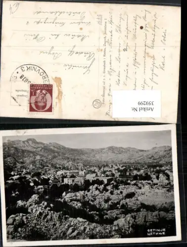 359299,Cetinje Totale Bergkulisse