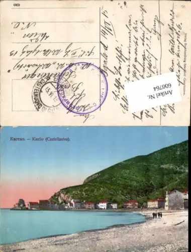 Kastio Castellastva Budua Budva Petrovac Feldpost K. u. K. Luftschifferabteilung Fliegerkompagnie
