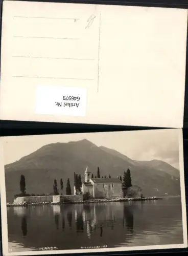 646979,Foto-AK Perast Kotor Montenegro Serbien Serbia