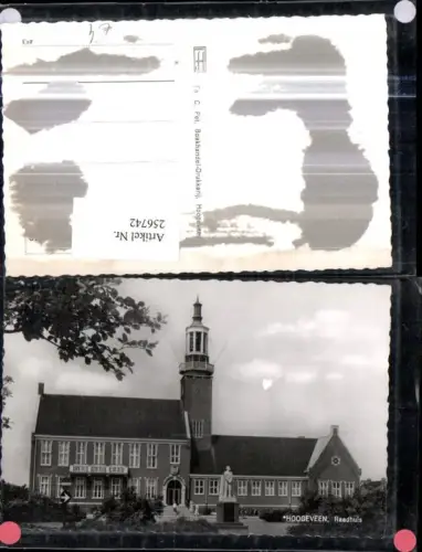 256742,Hoogeveen Raadhuis Rathaus Turm Denkmal