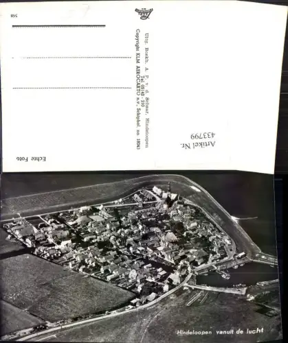 433799,Netherlands Hindeloopen vanuit de lucht Totale Fliegeraufnahme