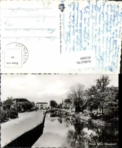 452609,Netherlands Menaldum Kleine huurt Kanal Brücke