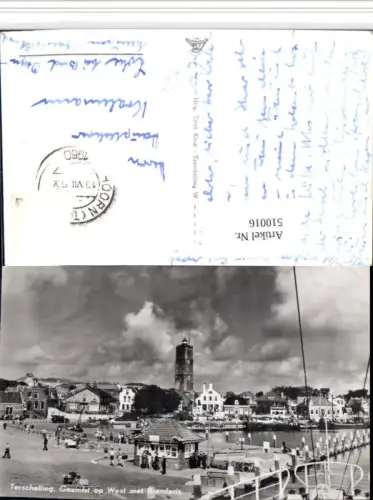 510016,Netherlands Terschelling Gezicht op West met Brandaris Teilansicht
