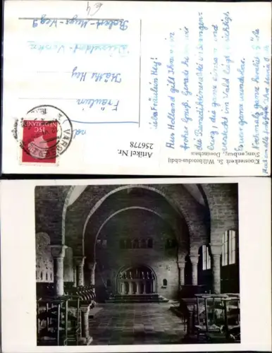 256778,Doetinchem Kloosterkerk St. Willibrordus-abdij Slangenburg Kirche Innenansicht