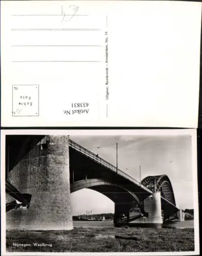 433831,Netherlands Nijmegen Waalbrug Brücke