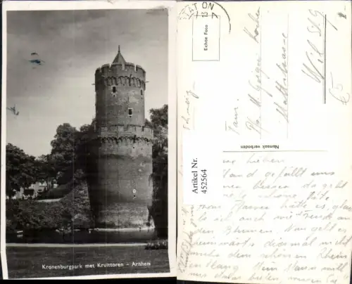 452564,Netherlands Anrhem Kronenburgpark met Kruittoren Turm